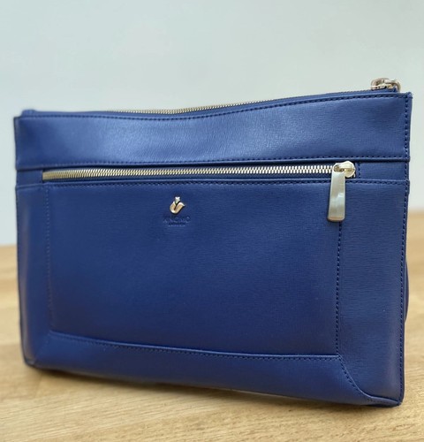 Knomo london blue - blue, leather