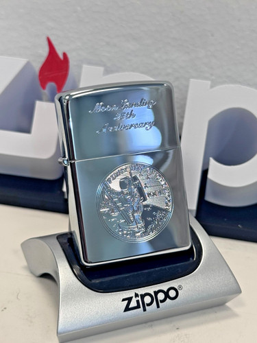 Genuine zippo moon landing - genuine,