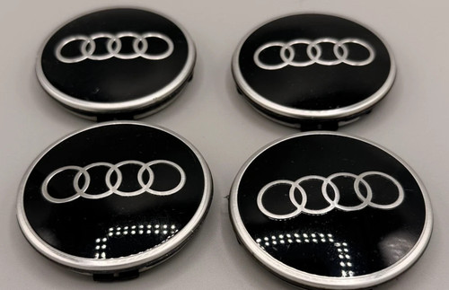 Audi black centre cap - 4x,