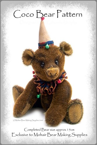 Ooak mohair teddy bear - teddy, sewing