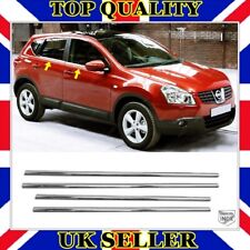 Chrome Windows Rubber Cover Trim 4 pcs For NISSAN QASHQAI J10 2006 to 2013