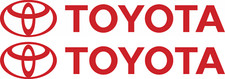 2x pack of Toyota decal Vinyl