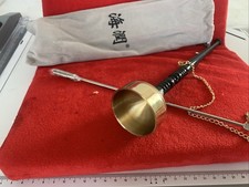 Tibetan Hand Singing Bell With Wooden Handle For Meditation Relaxation (B/R3)