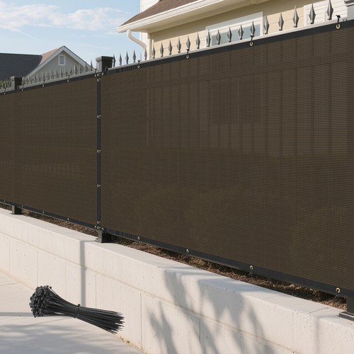 4ft brown outdoor privacy - 4ft,