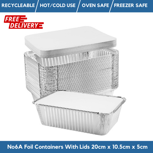 Foil food containers with - foil,