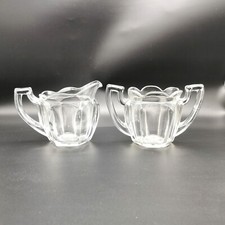 Old Glass Milk Jug And Handled