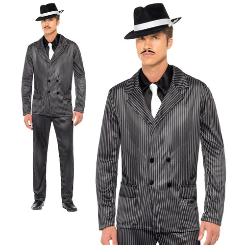 Gangster costume pinstripe - gangster,