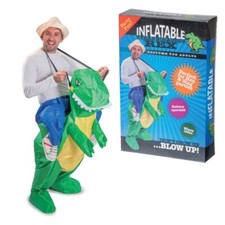Inflatable Dinosaur Costume Fun Dress Up Battery Adults Novelty T Rex Stag Party
