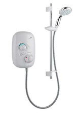 Mira Event XS Power Shower Rear-Fed Thermostatic Low Pressure 14L/min White Bath