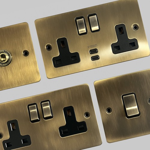Flat antique brass - antique,