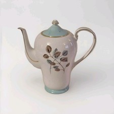 Royal Grafton Coffee Pot with Lid Bone China Leaf pattern Vintage