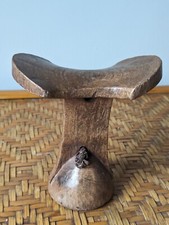 African Hand Carved Wood  Headrest Ethiopia Afar Collectible 