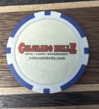 Colorado Belle Hotel Casino Microbrewery Casino Poker Advertising Sample Chip
