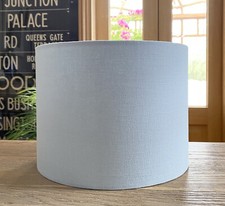 MADE TO ORDER LAMPSHADE LAURA ASHLEY AUSTEN PALE SEASPRAY FABRIC OR NATURAL
