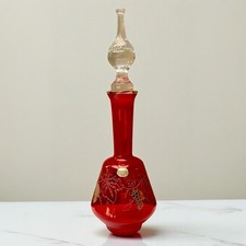 Vintage Bohemia Ruby Red Glass