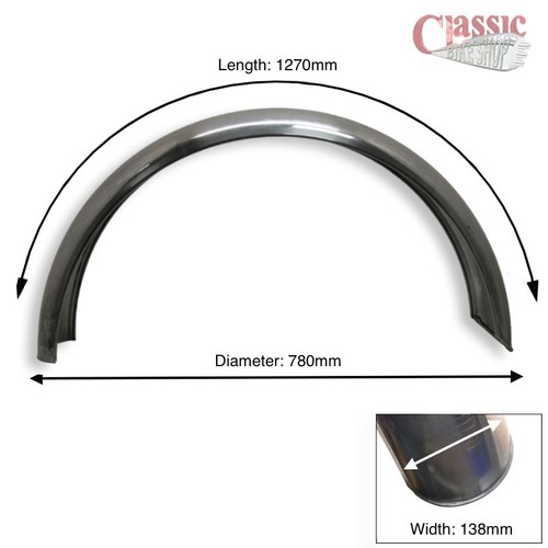 Rear alloy mudguard - rear,