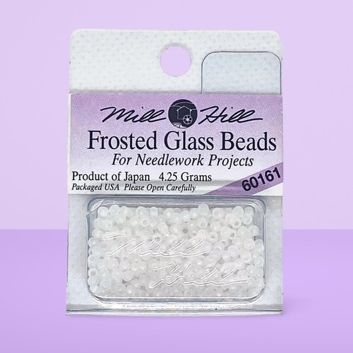 Mill hill frosted glass beads - mill,