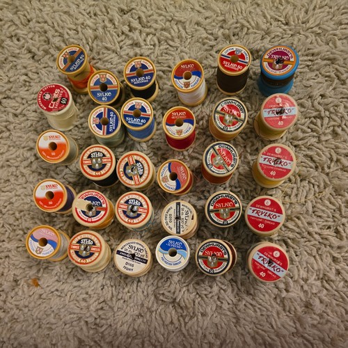 Vintage plastic cotton reels - cotton,