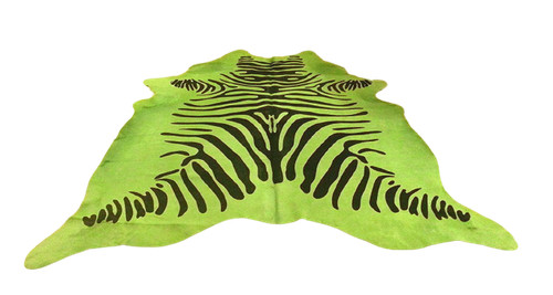 Cowhide area rug - zebra, print