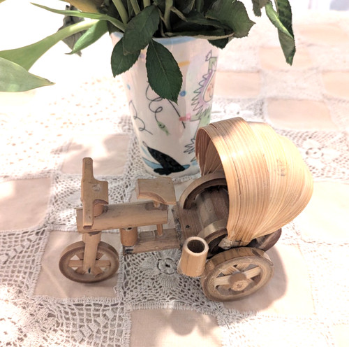 Vintage eastern asian wooden - ,