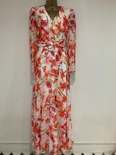 Veni Infantino Floral Print Flare Long Dress Mother Bride Wedding Occasion Guest