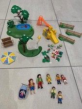 Playmobil mixed bundle, play park pond, grass and people