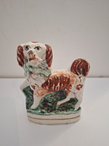 Antique staffordshire dog pb8 - antique,