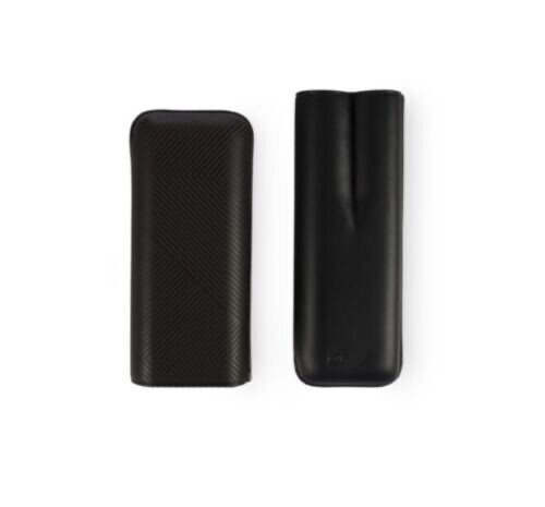 Davidoff black leather leaf - black,