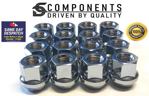Silver open wheel nuts - 16, x