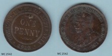 Australia 1 One Penny 1912 H (George V) Coin