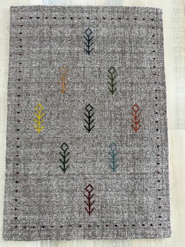 Handmade gabbeh wool rug 2x3 - rug,