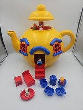 Vintage Bluebird Toys Big Yellow Teapot Playhouse w/ Accessories & Original Box
