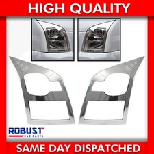 CHROME HEAD LIGHT COVERS TRIM STAINLESS STEEL FOR FORD TRANSIT MK7 (2006-2013)