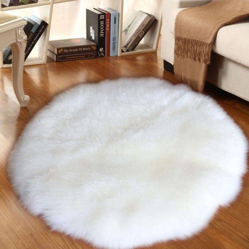 Round 80cm sheepskin hairy - 80cm,