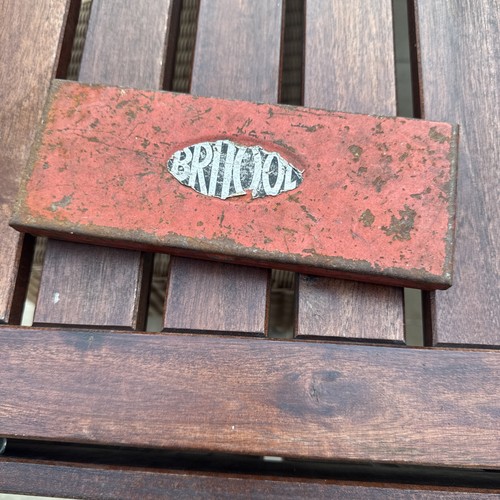 Empty vintage metal britool - metal,