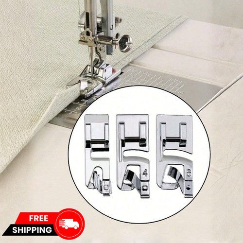 3pcs rolled hem presser foot - hem,