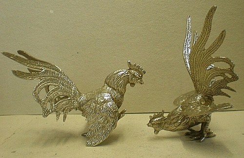 Pair vintage silver plated - pair,