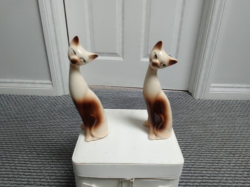 Vintage pair ceramic long - ceramic,