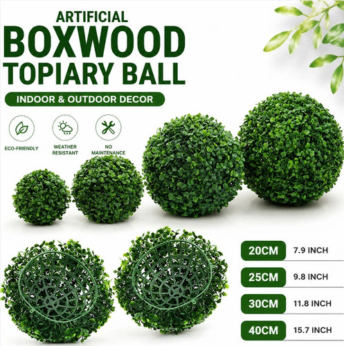 Artificial boxwood topiary - artificial,
