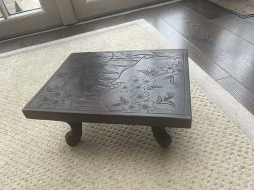 Antique japanese carved - carved, table