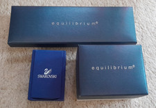 Pre-owned 3 x EMPTY Jewellery Boxes 2 x Equilibrium & 1 Swarovski