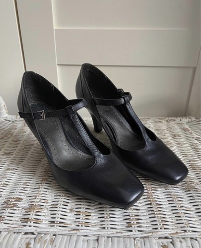 Clarks ladies black - black, leather