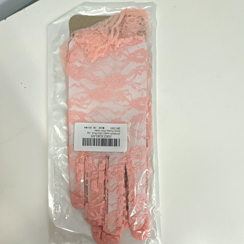 Pink lace wrist length - pink, wrist-length