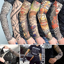 6-12Pack Tattoo Sleeves Mens Women Nylon Temporary Fake Full Arm Sleeve Stocking