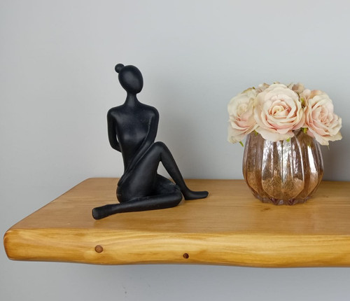 Rustic floating shelf - floating, aged