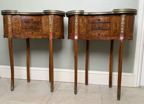 Antique french inlay - inlay, kidney