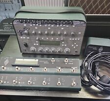 Kemper profiler and remote pedal, DI box, power lead and ethernet cable. 