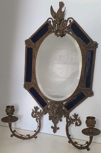 Antique girandole mirror - mirror, wall