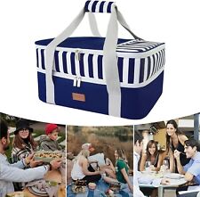 Insulated Picnic Lunch Bag-Large picnic cooler bag, camping box, Outdoor BBQ Bag
