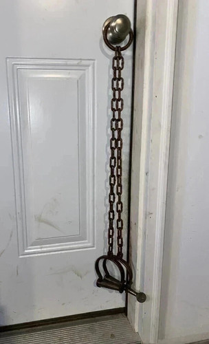 Antique leg cuffs iron - cuffs,
